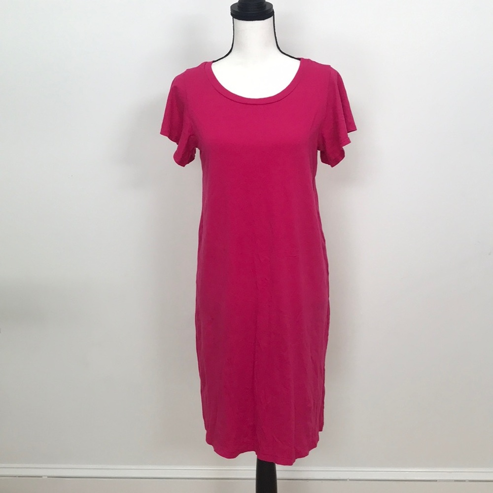 NWT Anthropology fuchsia t shirt dress size XS